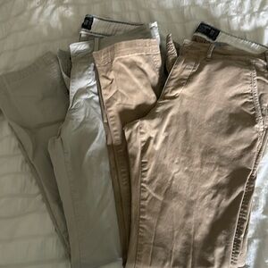 Abercrombie & Fitch Boys/mens size 28x30 Langdon slim strerch khakis.